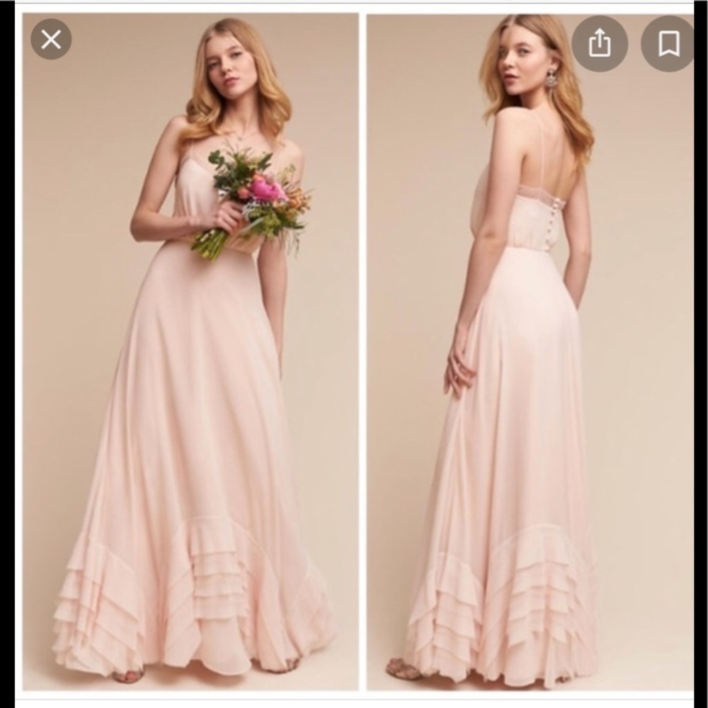 NWT BHLDN Watters Dove Gown sz 4 or 8 ice pink